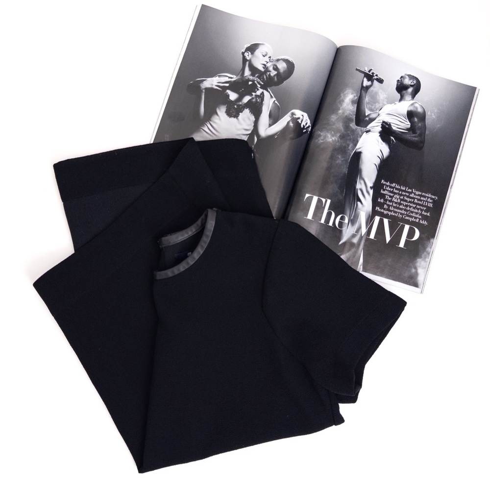 Madewell . Black Short-Sleeve Top